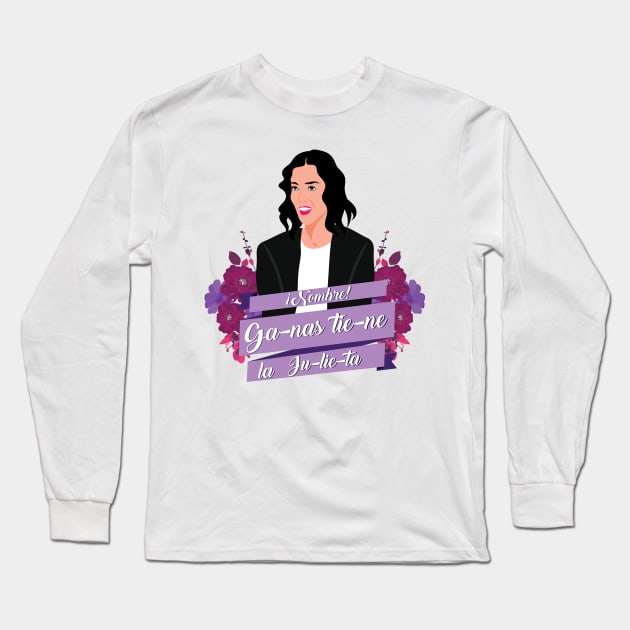 Ganas tiene la Julieta Long Sleeve T-Shirt by AnnSaltyPaw